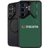 University of Miami Horizontal Mark on Green Galaxy S24 FE Kickstand Case